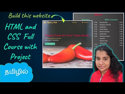 HTML and CSS Full Course with Project in Tamil | Logic First Tamil