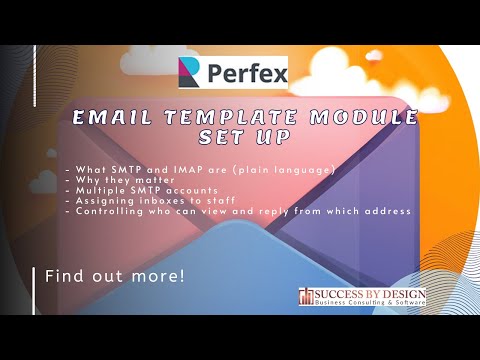 Perfex crm email template module set up: SMTP, IMAP and templates
