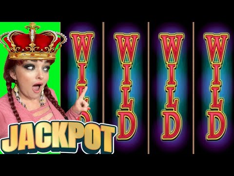 JACKPOT HANDYPAY!!! HIGH LIMIT DIAMOND QUEEN SLOT MACHINE (IGT)
