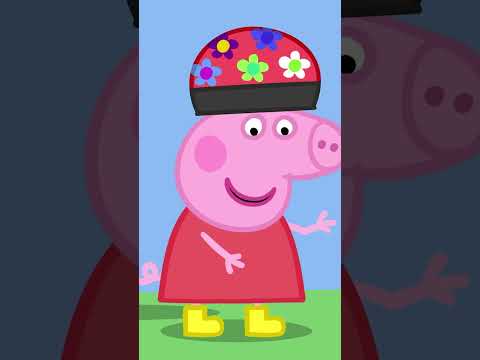 Playing Pretend on a Bicycle 🚲🎭 #shorts #peppapig