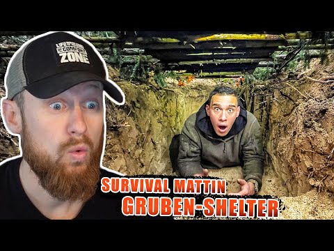 Survival Mattin baut SHELTER unter der ERDE - GRUBENSHELTER | Fritz Meinecke reagiert