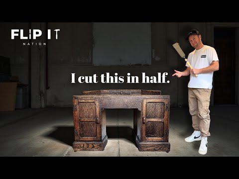 I Cut a Vintage Dresser in Half! (Facebook Marketplace Flip)