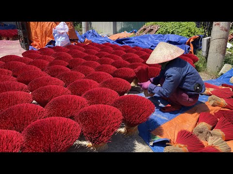 Beautiful! Process of Making Incense Famous, Attracts Tourists From All Over The World
