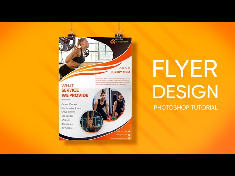 Photoshop Flyer Design Tutorial || Gym Flyer Design