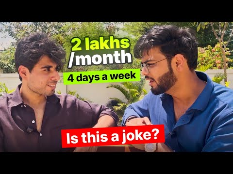 How does this Fresher earn 2 Lakhs/Month, remotely, working just 4 Days a week?