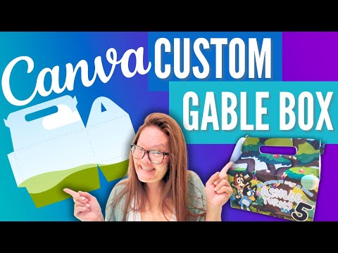Diy Custom Gable Box With Canva - No Cricut Or Silhouette Required!