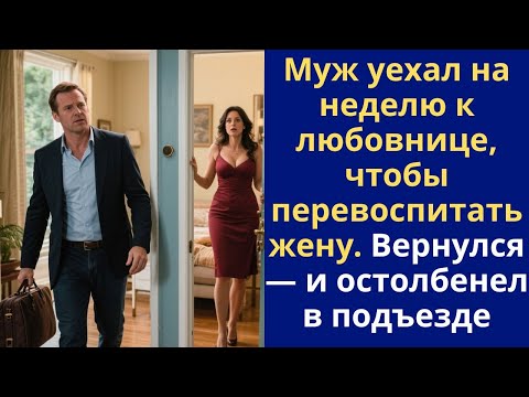 Муж уехал на неделю к любовнице, чтобы перевоспитать жену. Вернулся — и остолбенел в подъезде