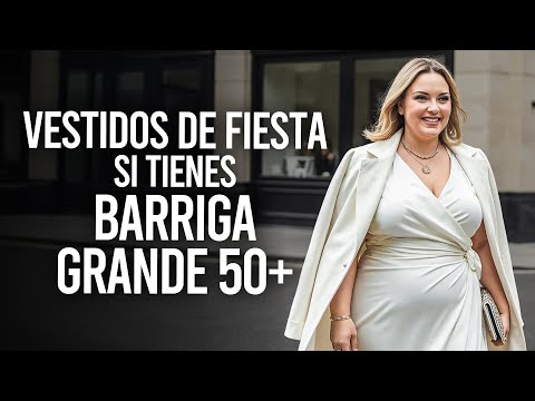 Vestidos de Fiesta Favorecedores para Quienes Tienen Barriga Grande Después de los 50 años