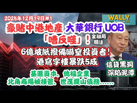大華銀行豪賭中港地產「嘈反噬」! 6億坡紙撥備嚇窒投資者！港寫字樓暴跌5成，基滙資本、僑福企業信貸黑洞新加坡巨頭深陷泥潭。金管關注