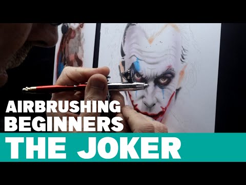 Airbrush step by step the joker