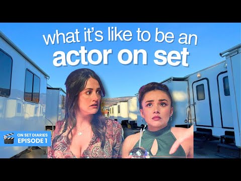 day in my life as an actor on a movie set 🎬 || on set diaries - episode 1 - vlog