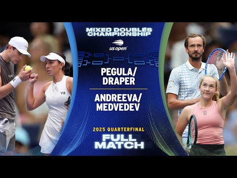 Pegula/Draper vs. Andreeva/Medvedev Full Match | 2025 US Open Quarterfinal