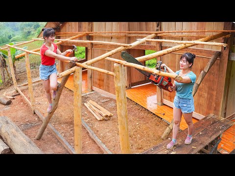 Timelapse - Epic Wooden Kitchen & House Build From Start to Finish in 72 Hours