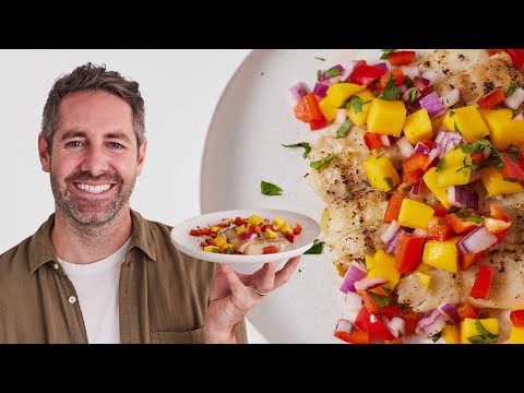 Grilled Halibut with Mango Salsa