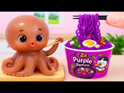Best Of Cooking Seafood 🦑 How To Make Miniature Yummy Fried Octopus 😍 Teeny Kitchen