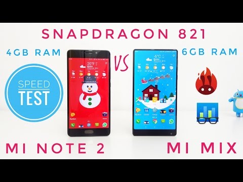 Xiaomi Mi Mix VS Xiaomi Mi Note 2 - SPEED TEST - Snapdragon 821