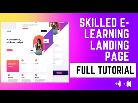Skilled E-Learning Landing Page Full Project Tutorial (FrontendMentor.io)