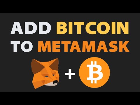 🔥 How to Add Bitcoin to Metamask Wallet (Easy)