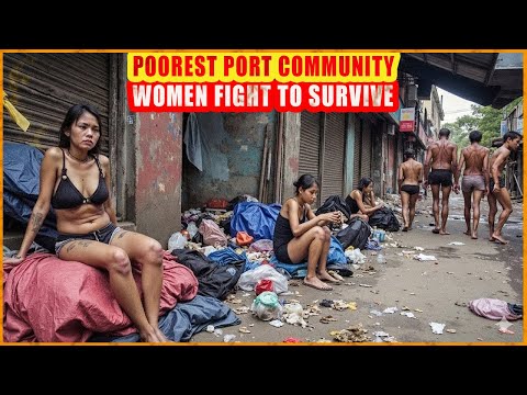 Life in Manila Port Slum: WOMEN EAT TRASH And DEFECATE In PUBLIC | Travel Documentary