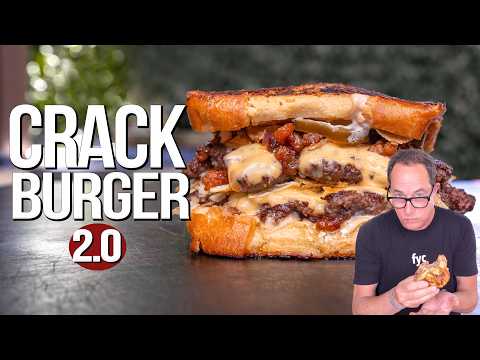 CRACK BURGER 2.0: WE MADE IT EVEN MORE ADDICTIVE 🍔💥 | SAM THE COOKING GUY
