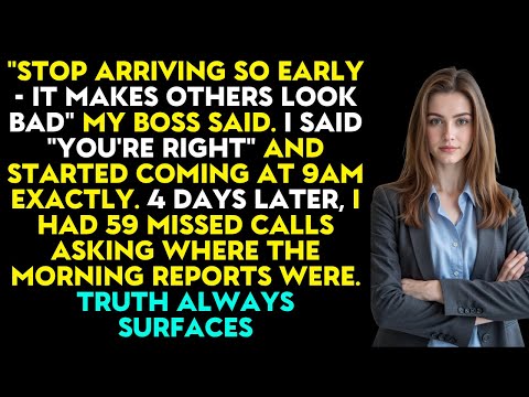 My Boss Said 'Stop Arriving Early' – So I Did, And He Got Fired