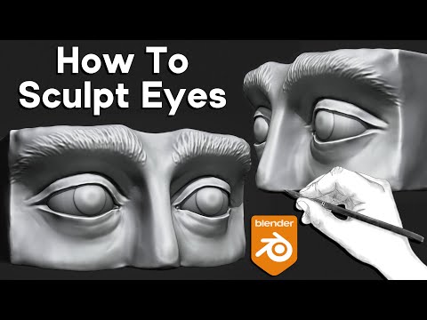 How to Sculpt Eyes in Blender (Follow Along Tutorial)