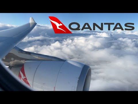 Full Flight - Qantas A330-200 Business Class Sydney to Melbourne QF405 (Sweet CF6 Engine Sound)