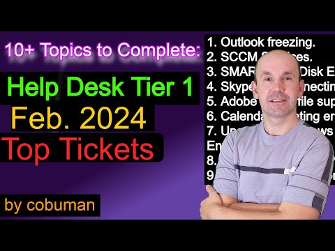 February 2024 Top Trouble Tickets for Help Desk, Training Video Crash Course #3