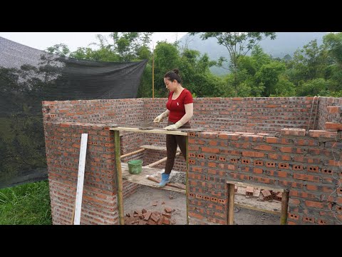 The Girl Fearless Build Floating Homes with Steel and Concrete Mastery - Build walls bricks