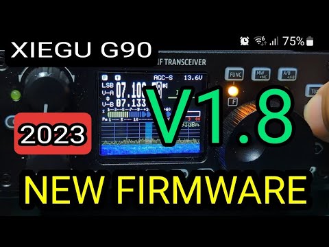 INSTALL - XIEGU G90 NEW LCD DISP FIRMWARE V1.8 , JULY 2023