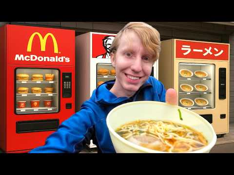 I Lived on ONLY Vending Machines in Japan 🇯🇵