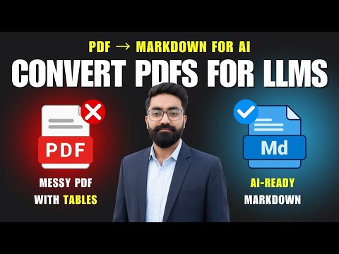 Convert PDF to Markdown for AI | LLM-Ready PDFs with LlamaParse | Google Colab Tutorial