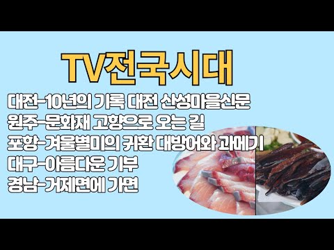[TV전국시대] 12월17일(수) 전체방송 다시보기