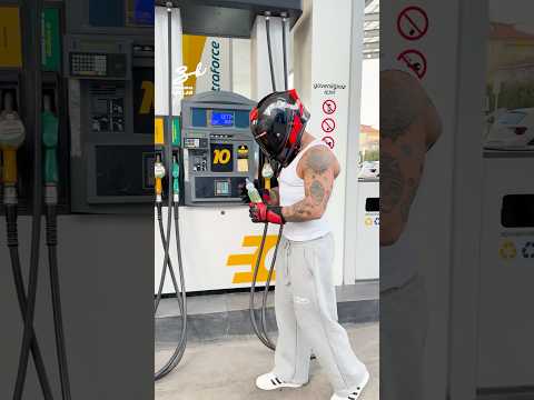 Filling Up A Motorbike With Baby Bottle! 🍼 #bike #funny #fuel