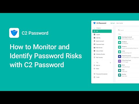 How to Monitor and Identify Password Risks with C2 Password | Synology
