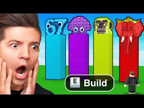 Build a BRAINROT TOWER in Roblox