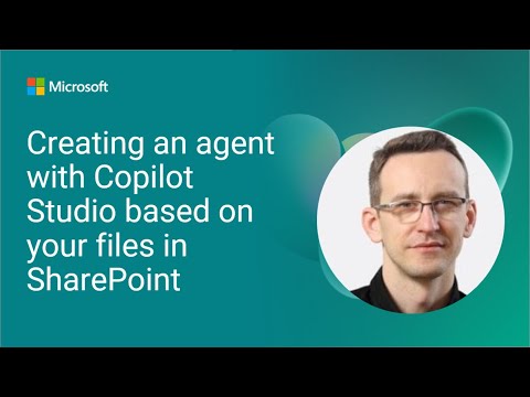 Creating an agent with Copilot Studio based on your files in SharePoint