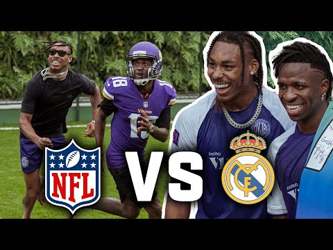 Justin Jefferson vs. Real Madrid Super Star Vini Jr. In Ultimate Skills Challenge🏈⚽️