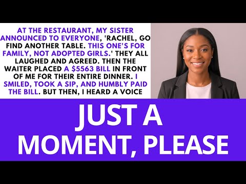 Sister Said 'Go Find Another Table' At Family Dinner Because I Was Adopted & Gave Me The $5,563 Bill