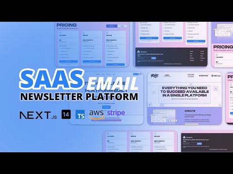 SaaS Email Newsletter platform by using next14, typescript, AWS SES, AstraDb, Stripe