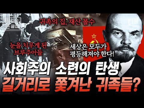 [#벌거벗은세계사] "세상은 모두가 평등해야 한다" 부르주아의 집과 재산 모두 몰수한 레닌;; 세계 최초 사회주의 소련의 탄생 과정😲