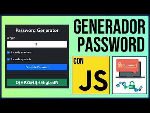 JavaScript: Generador de Contraseñas (Passwords) 🔐 | Claves Aleatorias con HTML, CSS y JavaScript ✅