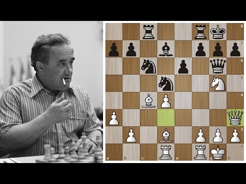 Ефим Геллер виртуозно Атакует Смыслова, используя Мощь Двух Слонов!  Шахматы.