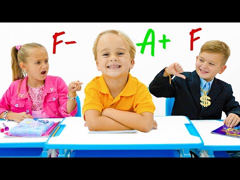 I bambini dimostrano che la conoscenza a scuola è la cosa più importante