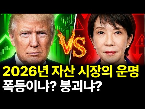 2026년 세계 경제 대폭락 시나리오? 미국은 풀고 일본은 조인다, 승자는 누가 될까?