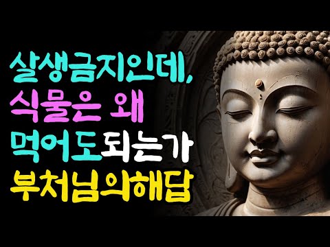 살생금지 인데 식물은 왜 먹어도 되는가 | 부처님지혜 | 부처님말씀 | 석가모니 가르침 | 인생조언 | 불교철학 | 마음챙김 | 오디오북