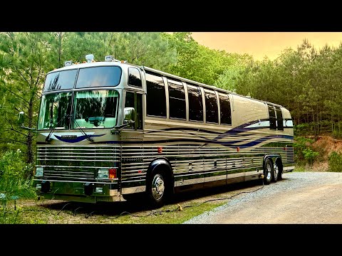 Prevost bus house battery upgrade to Lithium LiFePO4 test drive near accident. Big brake improvement