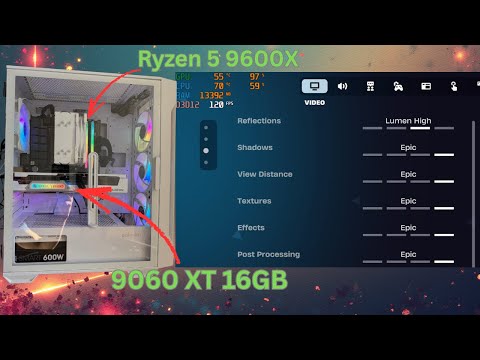 Ryzen 5 9600x 9060 XT 16GB Fortnite Gameplay (Is it worth buying?)