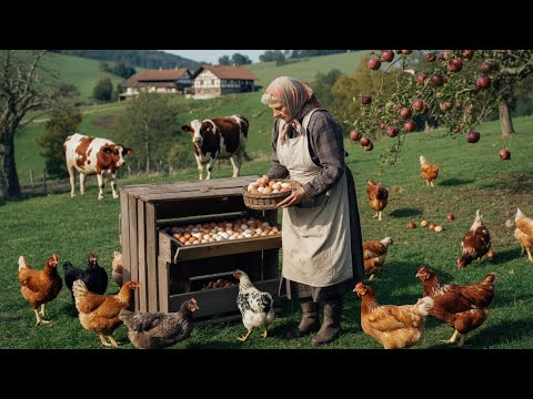 Peaceful Countryside Day — Harvesting, Feeding Animals, and Simple Farm Life