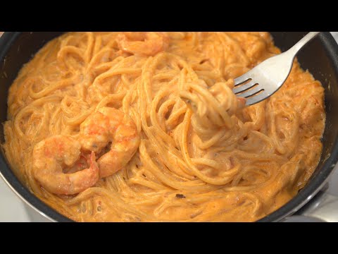 Korean Shrimp Pink Sauce Pasta